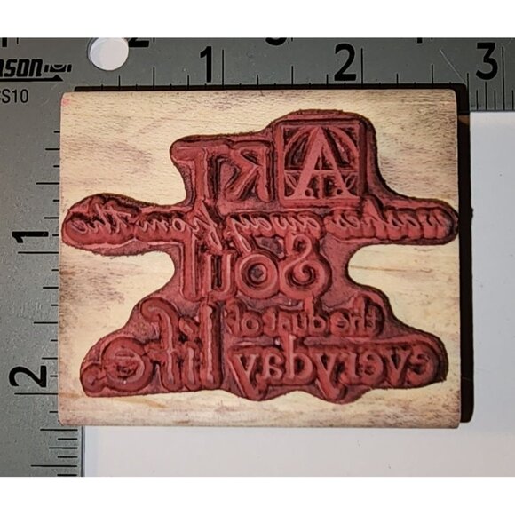 Hampton Art Stamps Diana Kovacs The Moon Rose Art Soul 2193 Wooden Rubber Stamp - Picture 2 of 4